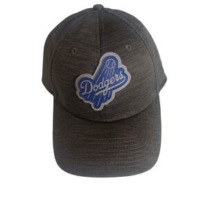 Los Angeles Dodgers New Era 39THIRTY Gray Fitted Cap MLB Preowned Great